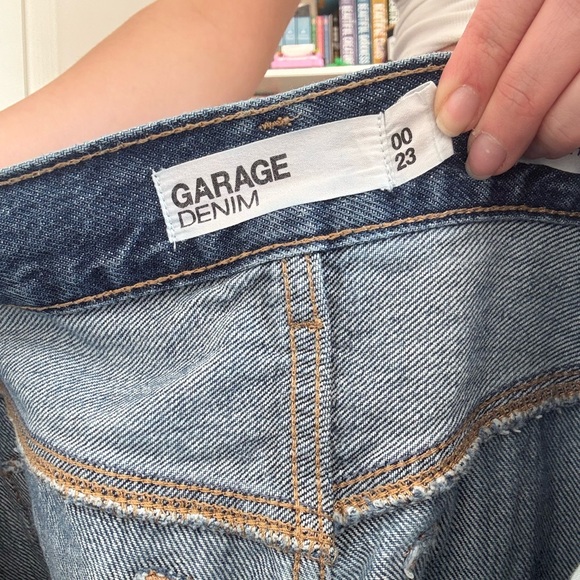 Garage Blue Straight Leg Women's Jeans - Picture 4 of 5